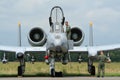 USAF A-10 military jet Royalty Free Stock Photo