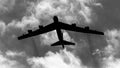 USAF B52 bomber Flying Fortress Royalty Free Stock Photo