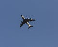 USAF bomber flying over Omaha Nebraska