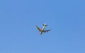 USAF bomber flying over Omaha Nebraska