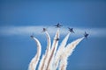 Usaf f16 jets flying at airshow