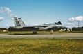 USAF McDonnell Douglas F-15A Tomcat at Lakenheath Royalty Free Stock Photo