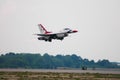 USAF Thunderbird taking off