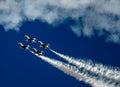 USAF Thunderbirds Delta Formation at Warriors of the Wasatch Royalty Free Stock Photo