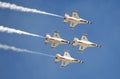 USAF Thunderbirds flying in formation Royalty Free Stock Photo