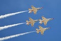 USAF Thunderbirds flying in formation Royalty Free Stock Photo