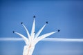 Usaf f16 jets flying at airshow