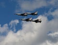 The USAF Thunderbirds Formation Flying at Sun n Fun 2022 Royalty Free Stock Photo