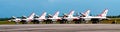 USAF Thunderbirds Pano Royalty Free Stock Photo