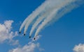 USAF Thunderbirds Smoke the Sky at Sun n Fun 2022 Royalty Free Stock Photo