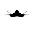 USAF US Air Force army military stealth multirole combat aircraft Northrop YF-23 Black Widow II McDonnell Douglas Advanced Tactica Royalty Free Stock Photo