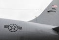 USAF - US Air force - USAF - emblem, logo, symbol and sign on the airplane bodywork