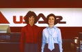 USAir Customer Service agents . Taken at Pittsburgh International Airport (KPIT) Royalty Free Stock Photo