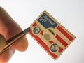 USAirmail stamp Royalty Free Stock Photo
