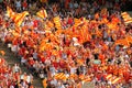 USAP Perpignan's supporters Royalty Free Stock Photo