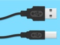 USB cable connector Royalty Free Stock Photo