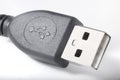 USB cable extreme closeup Royalty Free Stock Photo