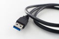 Usb3 Cable Isolated Background