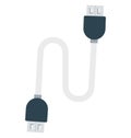 usb cable, micro usb, Isolated Vector icons that can be easily modified or edit Royalty Free Stock Photo