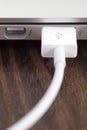 USB cable port Royalty Free Stock Photo