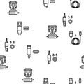 Usb Cable And Port Purchases Vector Seamless Pattern Royalty Free Stock Photo