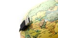 USB Cables with globe world map,connected to the globe Concept. Royalty Free Stock Photo