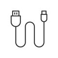 Usb Calbe Icon Royalty Free Stock Photo