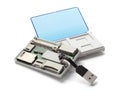 USB Card Reader Royalty Free Stock Photo