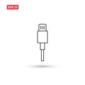 Usb charging plug vector isolated 7 Royalty Free Stock Photo