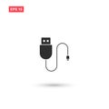 Usb charging plug vector isolated 5 Royalty Free Stock Photo