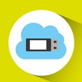 usb cloud technology connection design Royalty Free Stock Photo