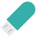 Usb Color Isolated Vector Icon that can be easily modified or edit Royalty Free Stock Photo
