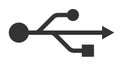 USB connection icon industry standard