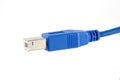 USB Connector and Cable Royalty Free Stock Photo