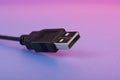 USB cord macro Royalty Free Stock Photo