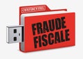 A USB key containing the confidential file of an offshore account Royalty Free Stock Photo