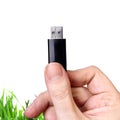 USB Drive in the Hand Royalty Free Stock Photo