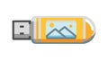 USB Drive with Image Gallery, Photo Storage, vector design Generative AI Royalty Free Stock Photo