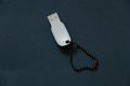 USB drive lies on a dark background close-up Royalty Free Stock Photo