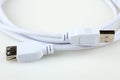 USB extension cable Royalty Free Stock Photo