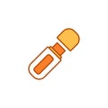 USB flash drive color line icon. Computer data storage concept. Royalty Free Stock Photo