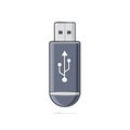 USB Flash Drive Data Storage Electronic Device Vector Illustration Royalty Free Stock Photo