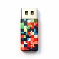 Colorful Neoplastic Usb Drive With Hidden Details