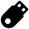 USB, flash drive glyph icon Royalty Free Stock Photo
