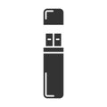 USB flash drive glyph icon Royalty Free Stock Photo
