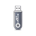 USB Flash Drive Illustration: Data Storage, Portable Device, Modern Technology Royalty Free Stock Photo