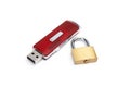 USB flash drive with a lock