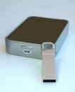 Usb Flash Drive in the metal case Royalty Free Stock Photo