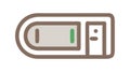 USB Flash Drive Storage Device Vector Icon, vector design Generative AI Royalty Free Stock Photo