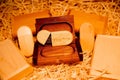 USB flash drive wood in a box. with laser engraving `happy moments`. set for the photographer, presentable set of photos, luxury